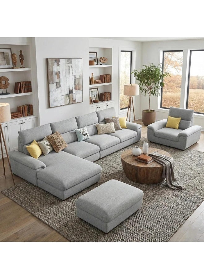 Maharat Al Bahar Luxury Corner Sofa Set – Brand New Stylish Furniture with Premium Upholstery, Soft Seating & Elegant Interior Appeal - Image 1