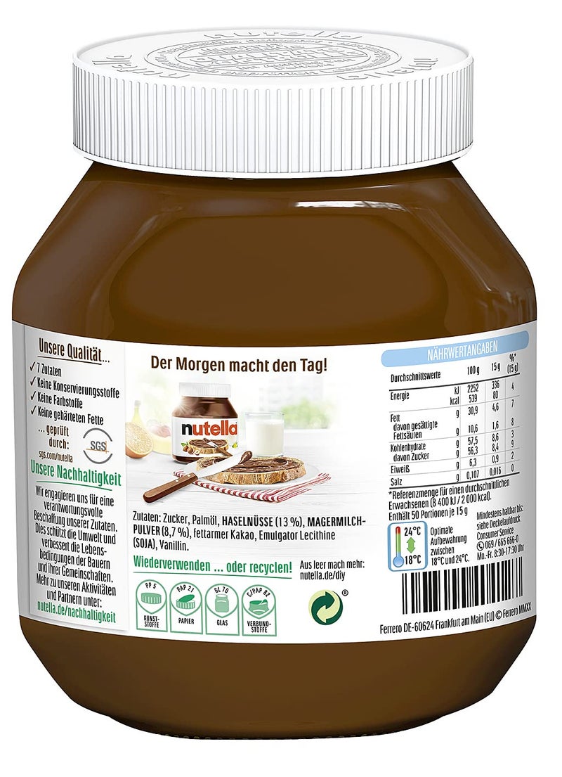 Nutella Hazelnut Spread with Cocoa, 750g (imported) - Image 3