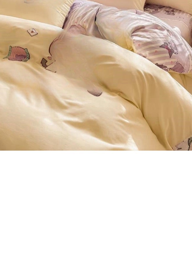 Bed Sheet Style — High End Cartoon Pattern  Pure Cotton Bedding Four Piece Set - Image 1