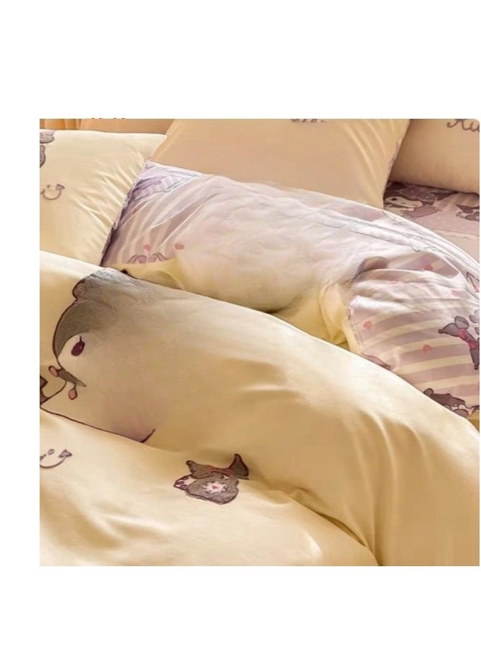 Bed Sheet Style — High End Cartoon Pattern  Pure Cotton Bedding Four Piece Set - Image 2