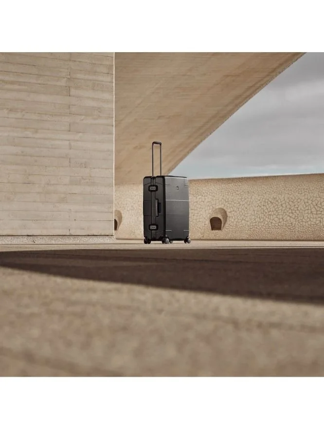 Victorinox Lexicon Framed Series Medium 68cm Hardside 4 Double Wheel Check-In Luggage Trolley Black