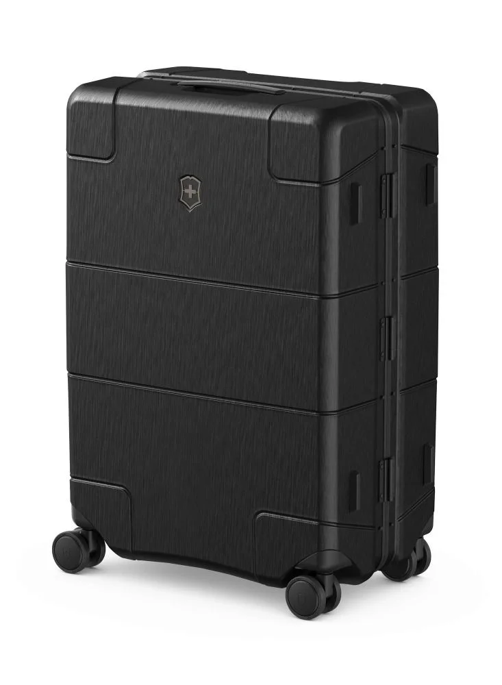 Victorinox Lexicon Framed Series Medium 68cm Hardside 4 Double Wheel Check-In Luggage Trolley Black