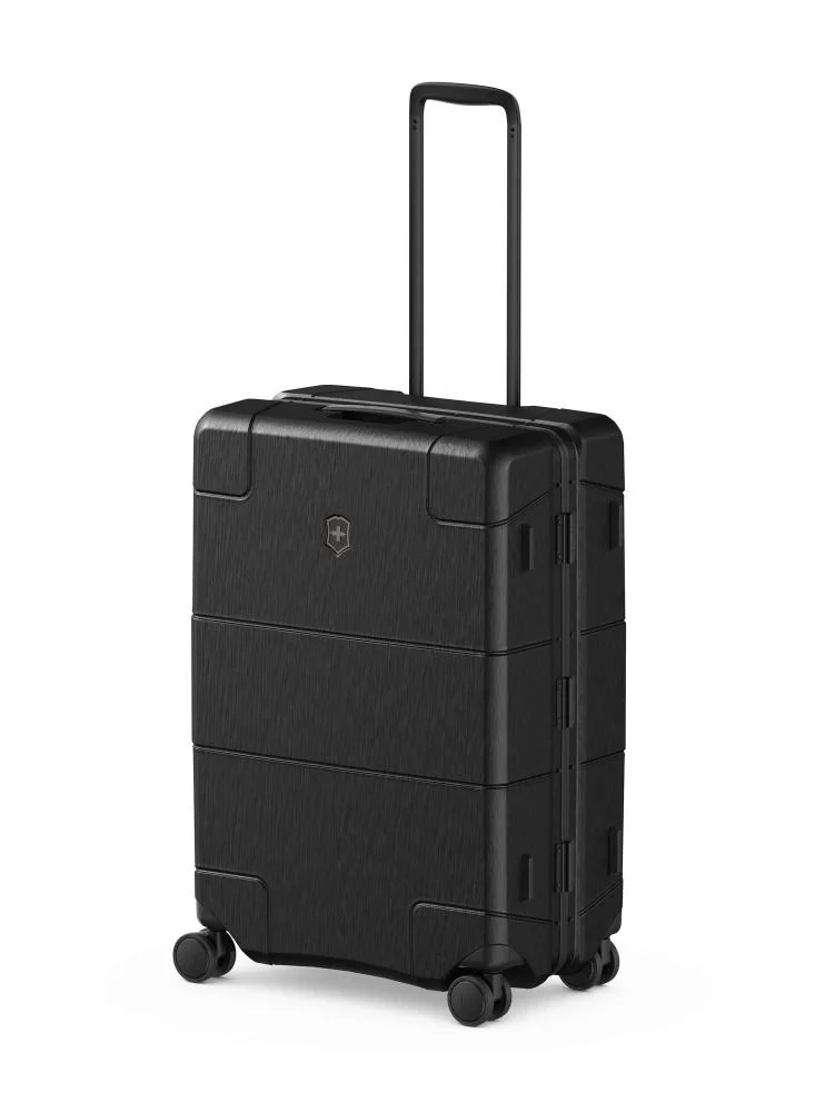 Victorinox Lexicon Framed Series Medium 68cm Hardside 4 Double Wheel Check-In Luggage Trolley Black