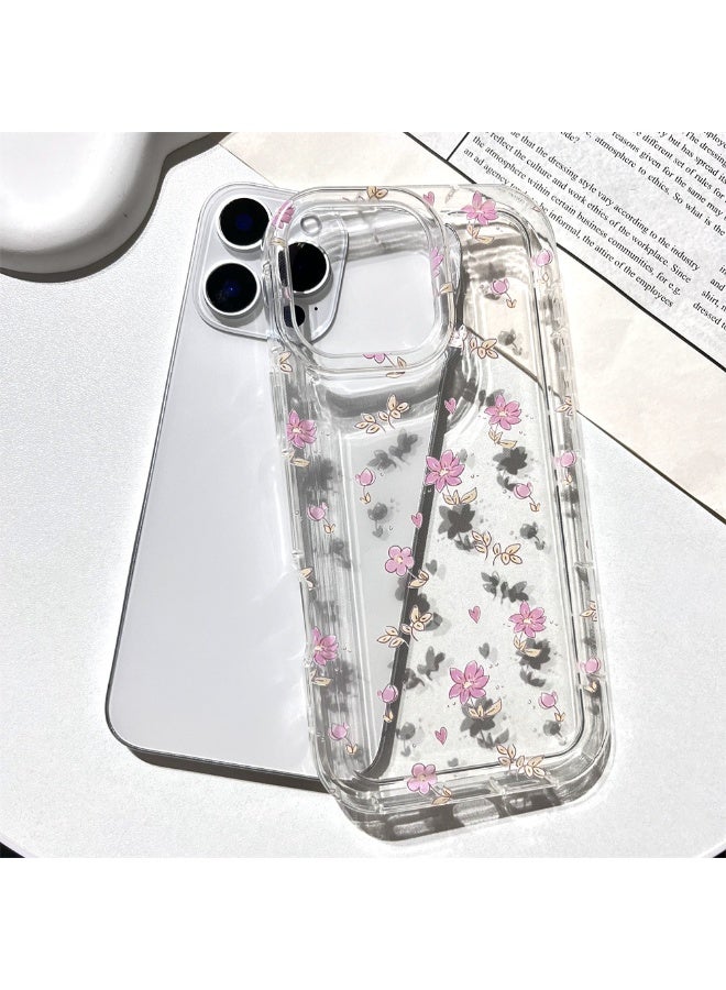 NIBEMINENT Spring And Summer Flowers Protective TPU Case Cover For iPhone 14 Plus Clear - Image 2