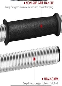 Fitness World 2 in 1 Barbell Dumbbell Set with Adjustable Weights 30kg Black  - Image 5