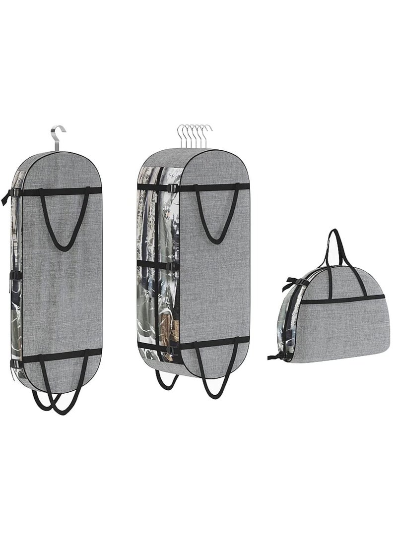 SYOSI Garment Bags for Travel & Closet Storage, Garment Bags for Hanging Clothes, 50" Clear Dance Garment Bags, Moving Bags for Clothes, Garment Bag Covers, Suit Bag For Men's Travel, Clothing Storage Bags - Image 1