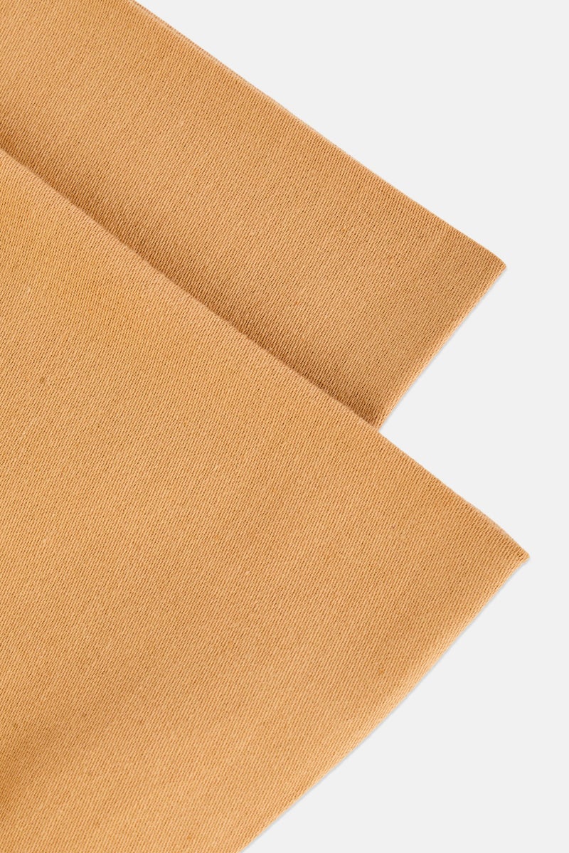 NINE WEST King Size Fitted Sheet 180 x 200 cm, Tan - Image 3