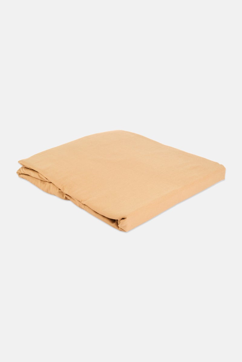 NINE WEST King Size Fitted Sheet 180 x 200 cm, Tan - Image 2