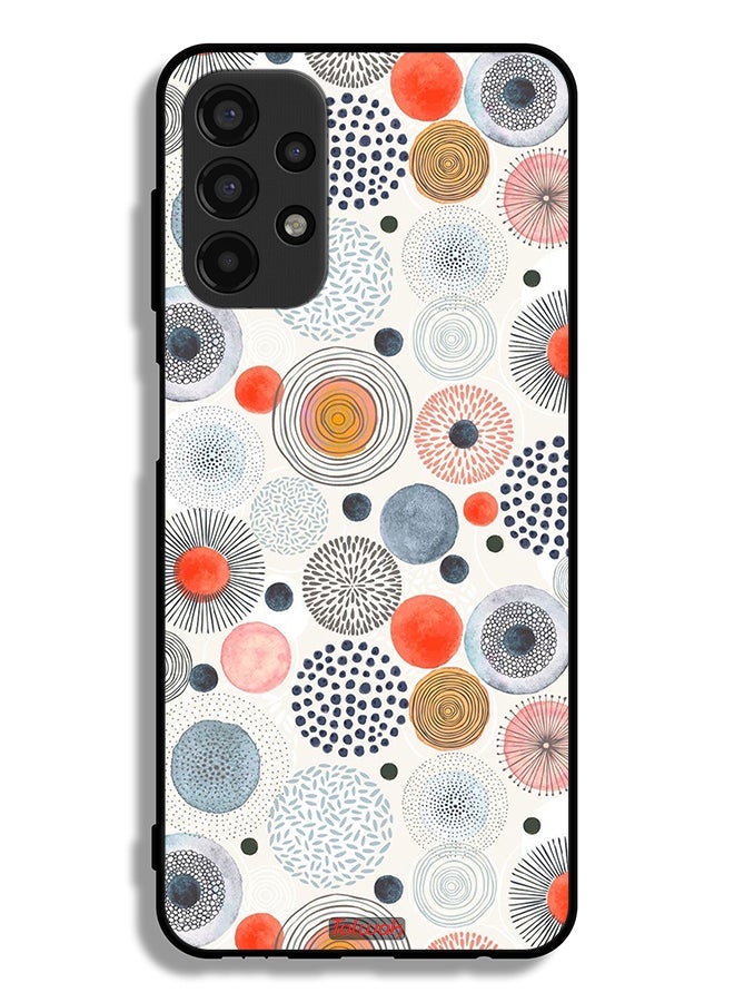 Tolwak Samsung Galaxy A13 4G Protective Case Cover Cotton Flowers Pattern - Image 1