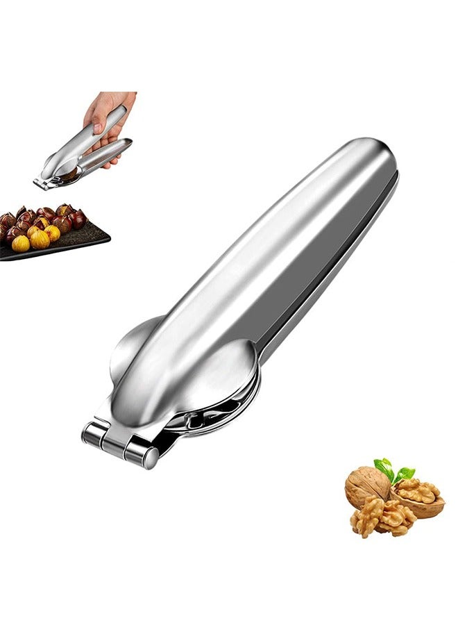 أداة تقطيع الكستناء المصنوعة من الفولاذ المقاوم للصدأ، مشبك تقشير الكستناء للمطبخ - Image 1