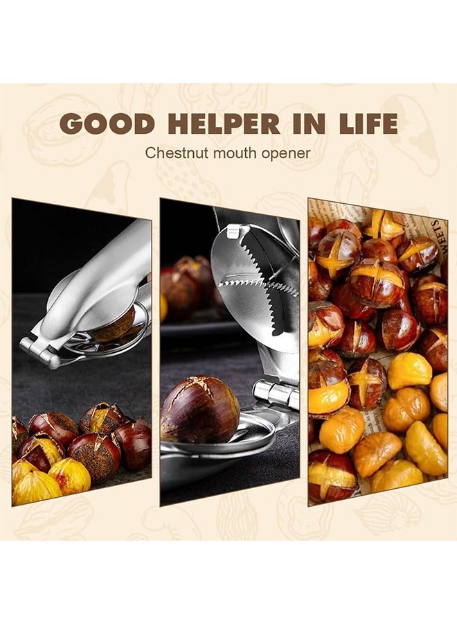 أداة تقطيع الكستناء المصنوعة من الفولاذ المقاوم للصدأ، مشبك تقشير الكستناء للمطبخ - Image 4