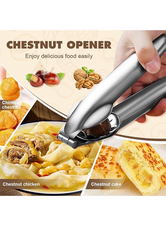 أداة تقطيع الكستناء المصنوعة من الفولاذ المقاوم للصدأ، مشبك تقشير الكستناء للمطبخ - Image 5