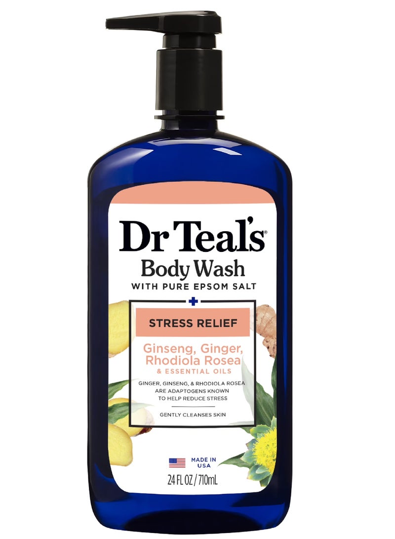 Dr. Teals DR.TEALS GINSENG, GINGER, RHODIOLAROSEA & ESSENTIAL OILS BODY WASH 710ML