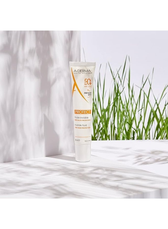 A-DERMA A-Derma Avoine Rhealba Spf 50+ Dry-Touch Fluid, High Protection For Sensitive Skin, 50Ml  - Image 5