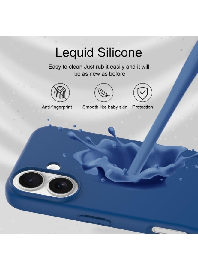 iPhone 17 Case Liquid Soft Silicone Slim iPhone 17 Cover with Inside Microfiber Lining Shockproof Protective Phone Case for iPhone 17 6.3 inch - Image 3