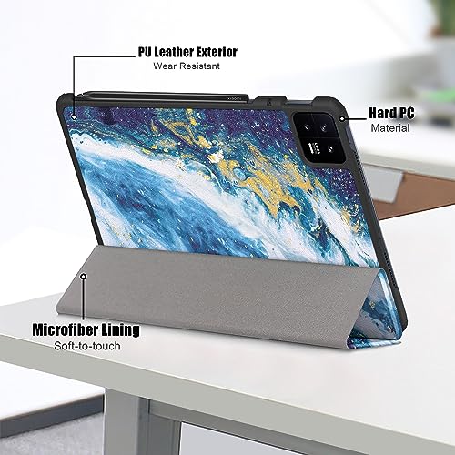MOCA Case for Xiaomi Pad 6 11 inch,Slim Stand Hard Back Shell Protective Smart Cover for Xiaomi Pad 6/Pad 6 Pro 11" 2023 Case with Auto Wake/Sleep Function (Sandy Wave) - Image 5