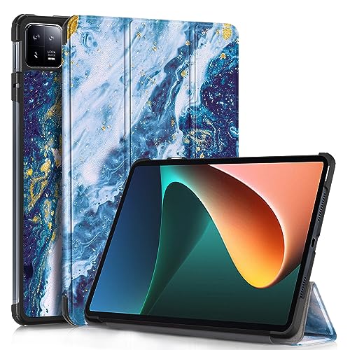 MOCA Case for Xiaomi Pad 6 11 inch,Slim Stand Hard Back Shell Protective Smart Cover for Xiaomi Pad 6/Pad 6 Pro 11" 2023 Case with Auto Wake/Sleep Function (Sandy Wave) - Image 1