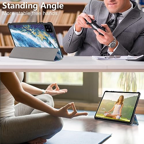 MOCA Case for Xiaomi Pad 6 11 inch,Slim Stand Hard Back Shell Protective Smart Cover for Xiaomi Pad 6/Pad 6 Pro 11" 2023 Case with Auto Wake/Sleep Function (Sandy Wave) - Image 3