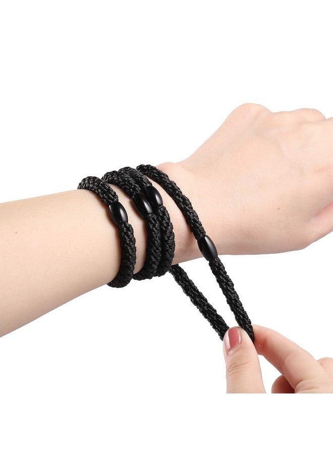 Funtopia Black Hair Ties Funtopia 30 Pcs Elastic Hair Ties For Women Girls No Metal No Slip Hair Bands Braided Hair Elastics Ponytail Holders For Thick Hair Medium Hair - Image 2