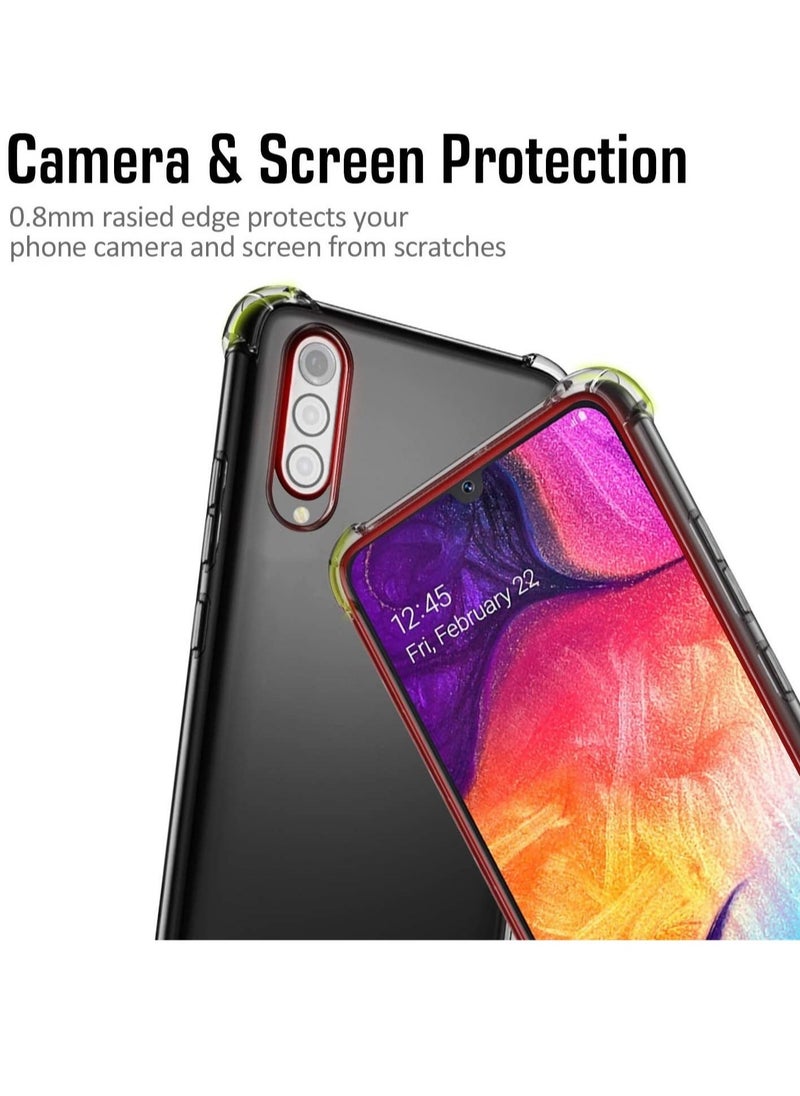 Raxoom Samsung Galaxy A30S Case Cover Protective Shock Absorption Bumper soft Transparent Case (Clear) - Image 2