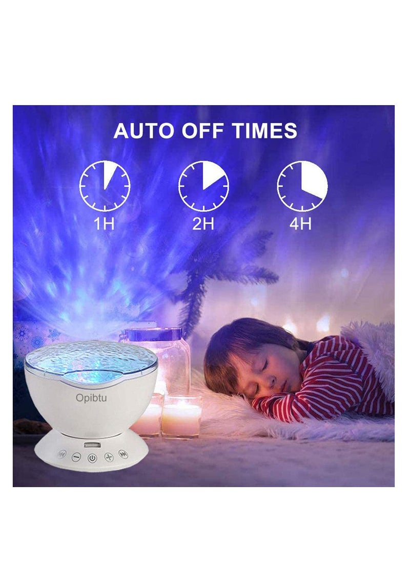 Ocean Wave Night Light for kids, LED Projection Lamp with 7 Colours, Built in Mini Music Player, Sleep Soothing Color Changing Lamp for Living Room and Bedroom, with Remote Control (White) - pzsku/Z05BB7BF3C8102C643881Z/45/_/1657851905/faaa2c64-095f-4e06-998c-7a1ef1d03b9f