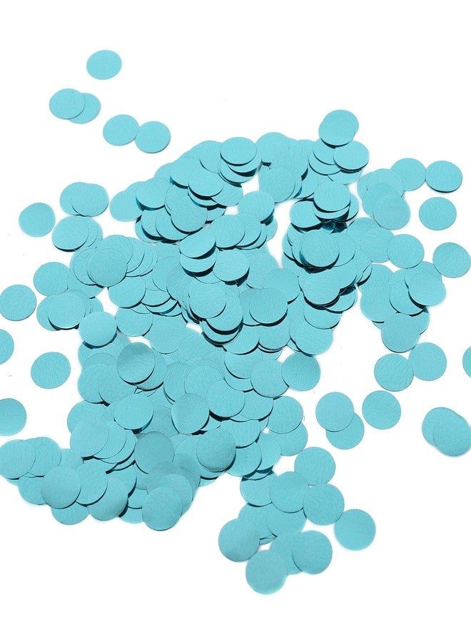 BATTIFE Teal Blue Metallic Glitter Foil Confetti 1.8oz - 0.6inch Round Bluey Table Confetti Dots for Wedding Celebration Party Decorations - Image 3