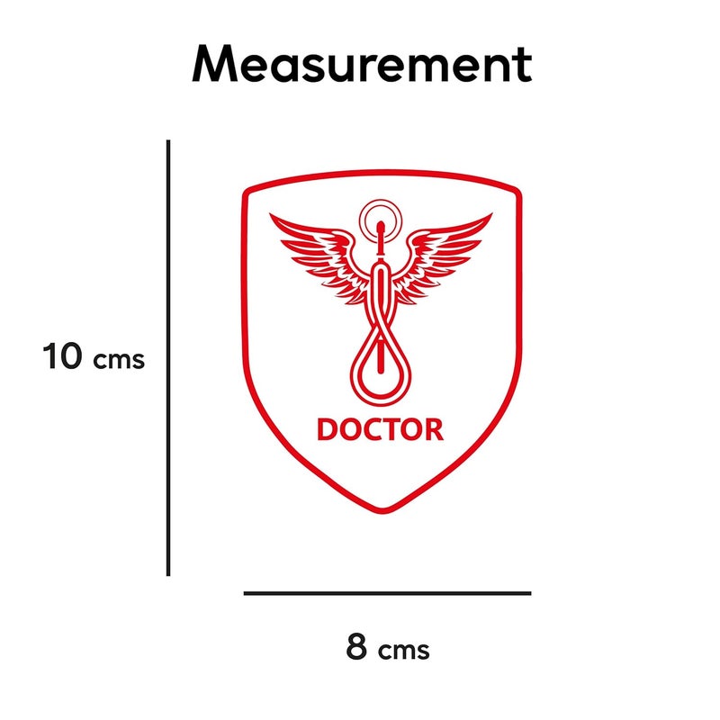 woopme Stylish Doctor Badge Emblem Logo Sticker for Cars & Bikes Vehicles (Doctor) - Image 5
