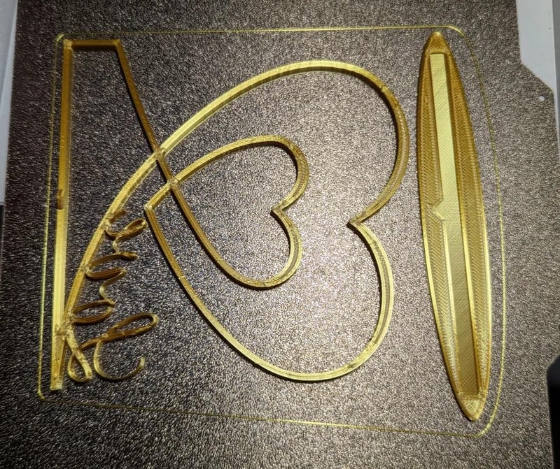 Double Heart Love Table Decoration, Gold Metallic Wedding Centrepiece, Romantic Standing Display  - Image 2