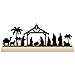 CHYAGCLT Christmas Table Decorations Wooden 118x4 Inches Nativity Scene Silhouette Christian Jesus Christmas Decor Table Centerpiece Nativity Scene Christmas Decorations Indoor - Image 2