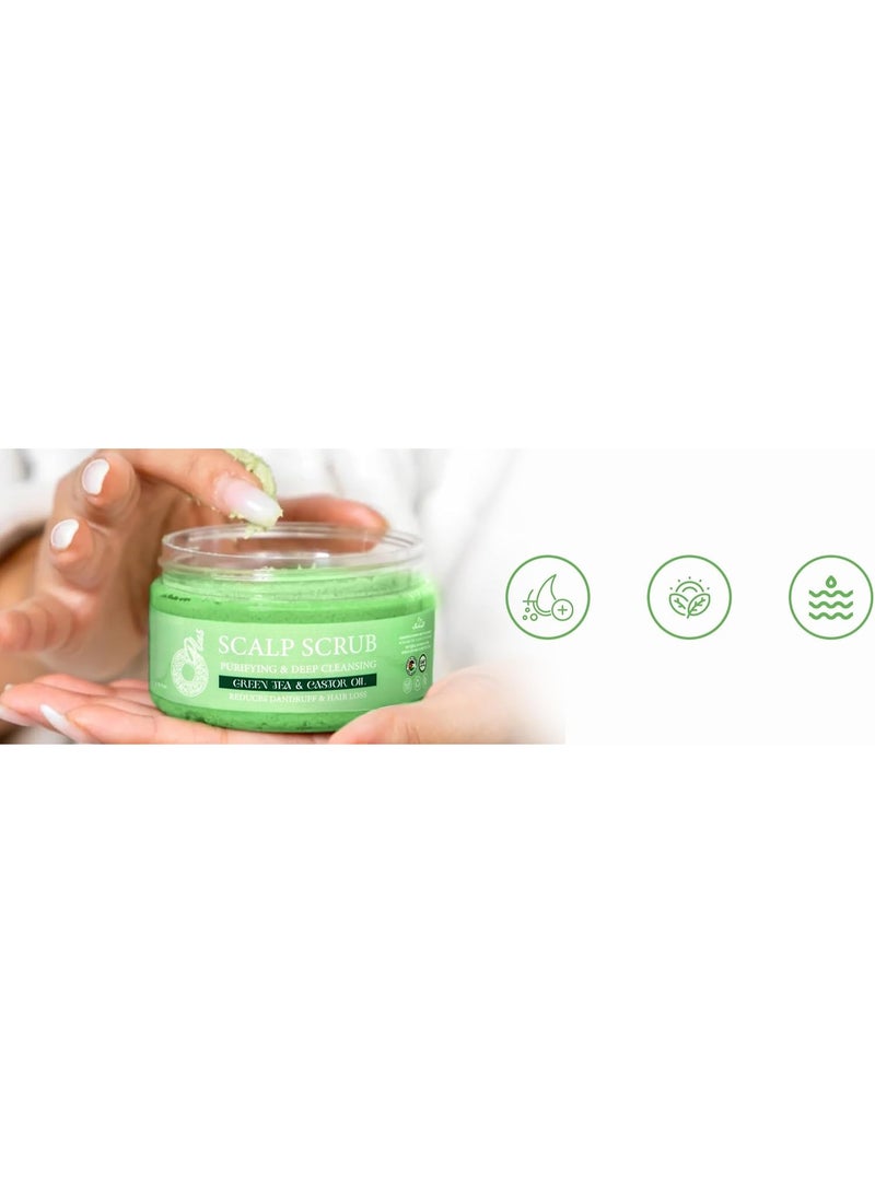Oplus O Plus Green Tea Scalp Scrub - 200ml - Deep and refreshing for healthy hair - Image 3
