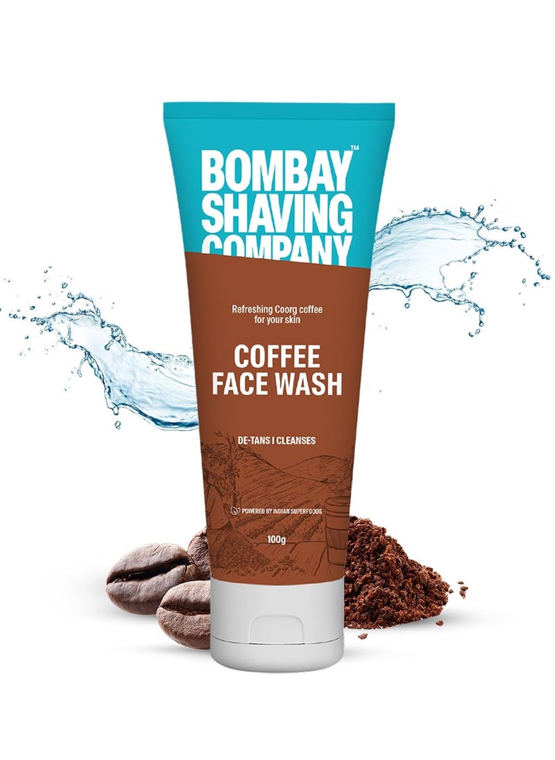 BOMBAY SHAVING COMPANY Coffee Face Wash for Men & Women - Deep-Cleanses, De-Tans & Blackhead Removal | Made in India 