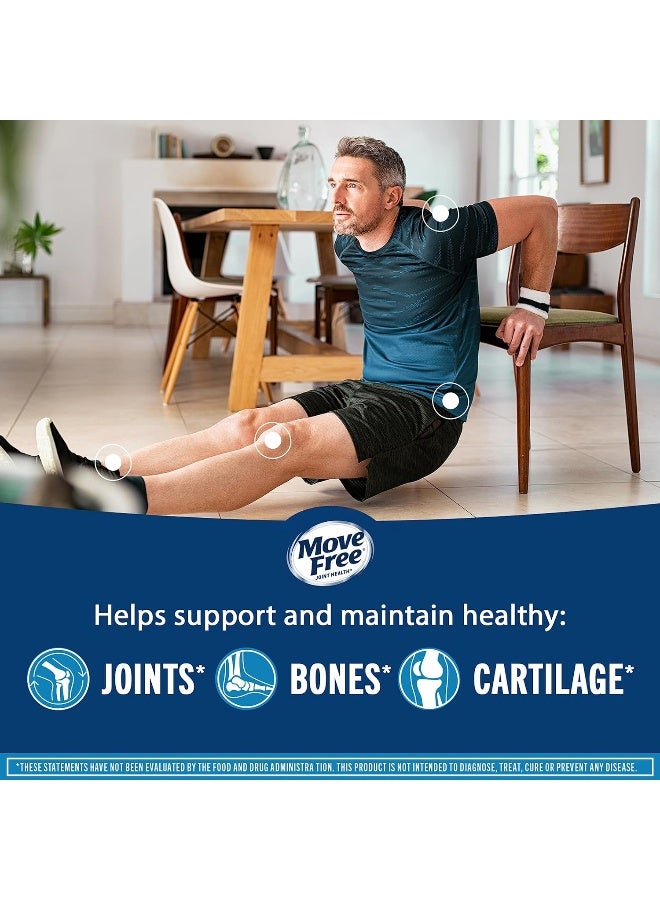 Move Free مكمل دعم المفاصل المتقدم جلوكوزامين كوندروايتين MSM + فيتامين D3 - Image 5