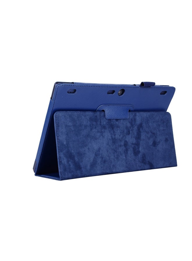 جراب جلدي واقٍ لجهاز Lenovo Tab2 A10-70F مقاس 10.1 بوصة مع حامل مسطح واقٍ