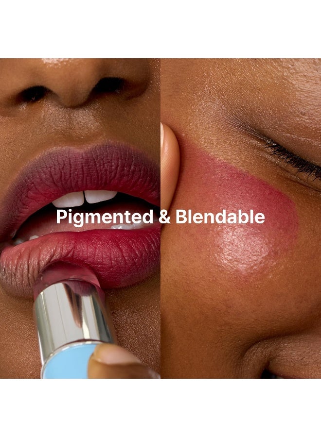 fwee Blurry Pudding Pot - Airbrushed Blush & Lip in Seventeen (Sunny Coral) - Image 5