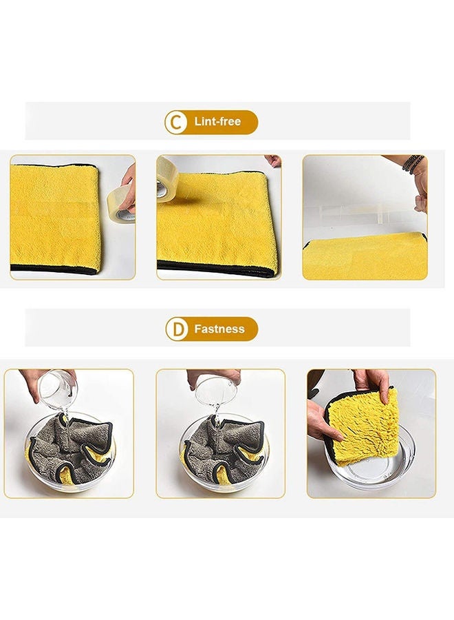 Microfiber Towels for Cars 3 Pieces polishing Cleaning Home, car and Motorbike - 12 x 16 Inches (30x40cm) - Image 4