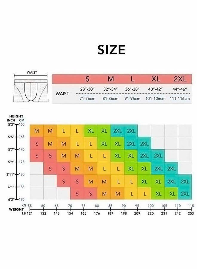 Men's Boxer Briefs with Hidden Pocket, 2 Pack Travel Underwear for Secure Storage, Comfortable Fit in Blue - Image 4