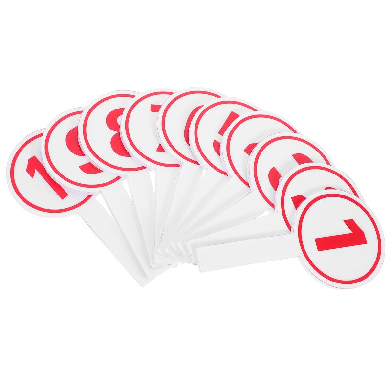 Handheld Number Score Paddles For Cheerleading Competitions 10Pcs Voting Scoreboards For Sports Events Lightweight Foam Material Bright Color Design - Image 4