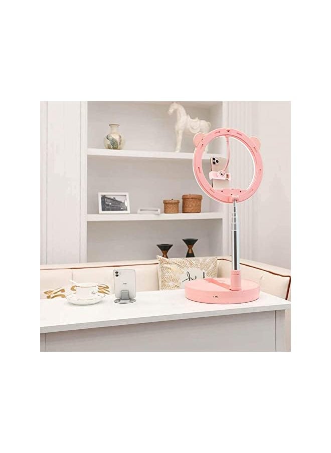 SCIENISH Ring Light For Makeup Model And Products With Lighting And Phone Holder  - Image 2