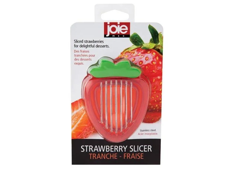 Joie Simply Slice BPA-Free Dishwasher Safe Strawberry Slicer Red and Green 88233 - Image 3