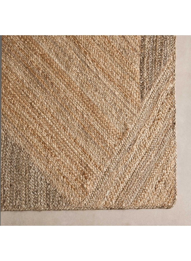 Home Box Avesi Handmade Jute Cotton Large Rug 230 x 160 cm  - Image 4