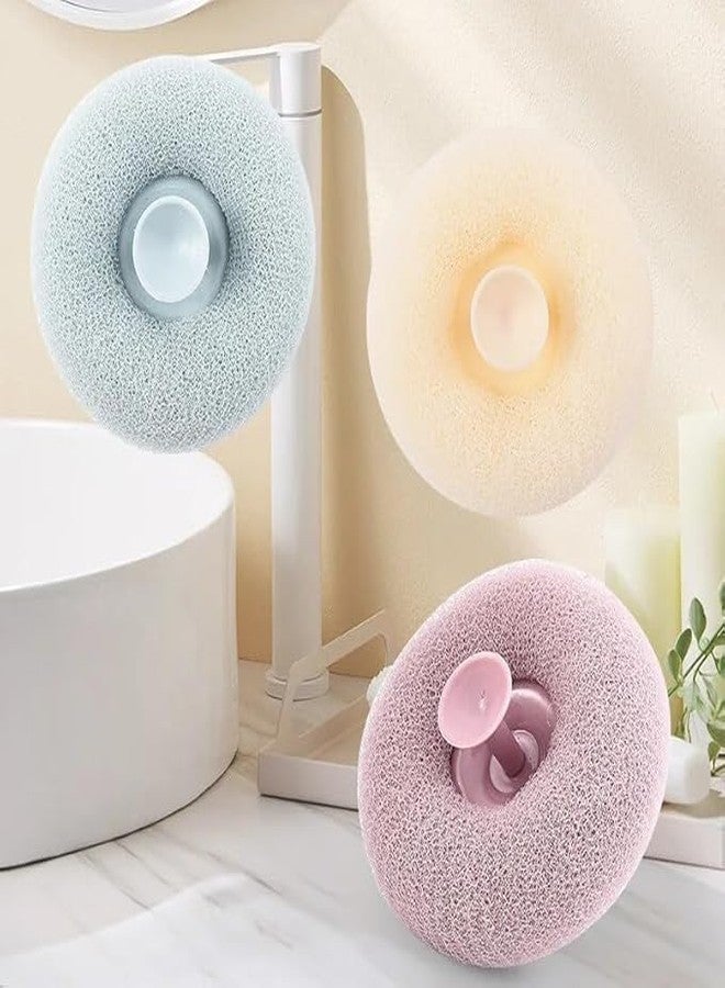 ZURITY ath Sponge Cleaning Brush Super Soft Exfoliating Bath Massage Ultra Body Shower Sucker Flower SpongeSponge Ball with Suction Cup for Women Men. - Image 1
