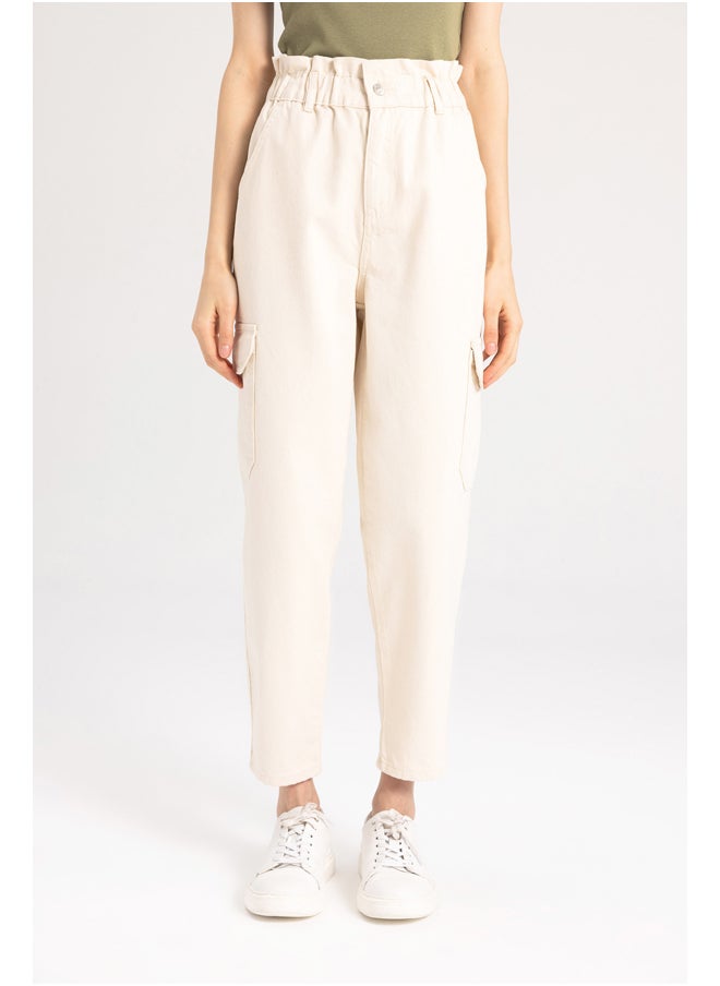 DeFacto Woman Paperbag Cargo Denim Trousers  - Image 3