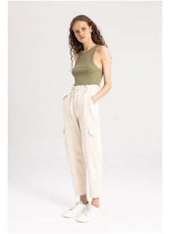 DeFacto Woman Paperbag Cargo Denim Trousers  - Image 4