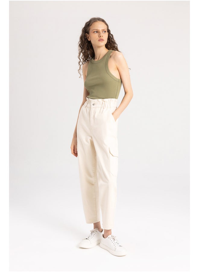 DeFacto Woman Paperbag Cargo Denim Trousers  - Image 2