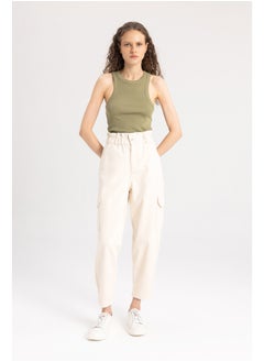 DeFacto Woman Paperbag Cargo Denim Trousers  - Image 5