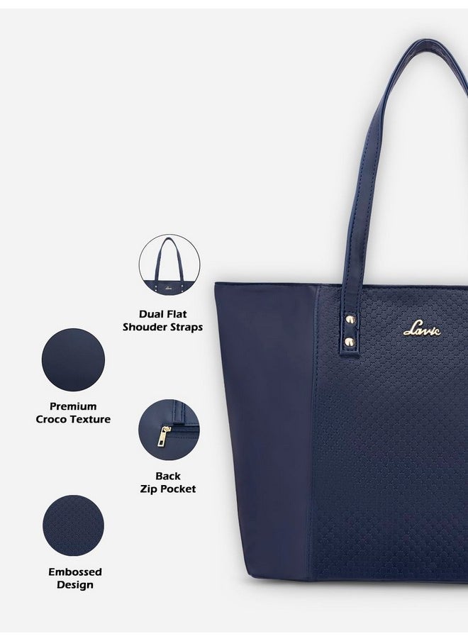 Lavie Lavie Women's Emb Nova Tote Bag | Ladies Purse Handbag (Navy)  - Image 3