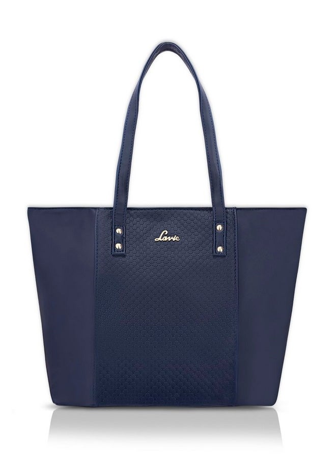 Lavie Lavie Women's Emb Nova Tote Bag | Ladies Purse Handbag (Navy)  - Image 1
