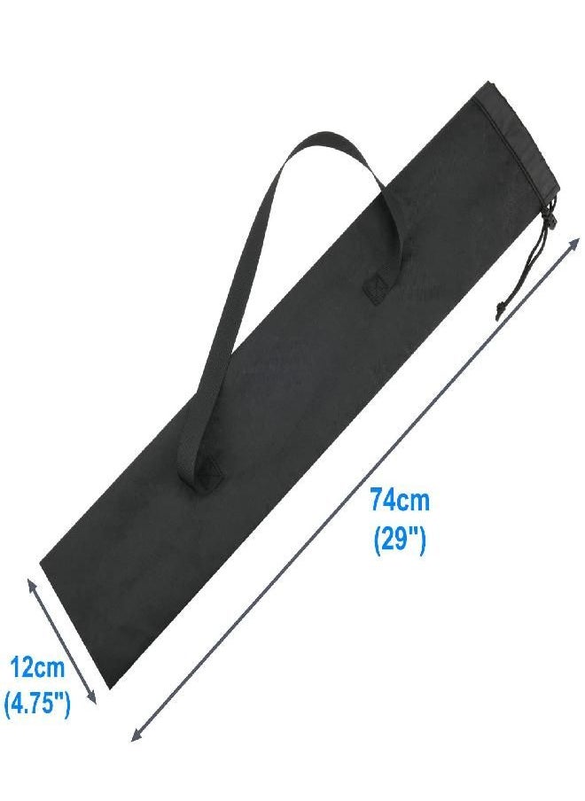 COSMOS - Black Color Portable Carrying Bag For Walking Stick Trekking Hiking Poles, 29 Inches Length - Image 1