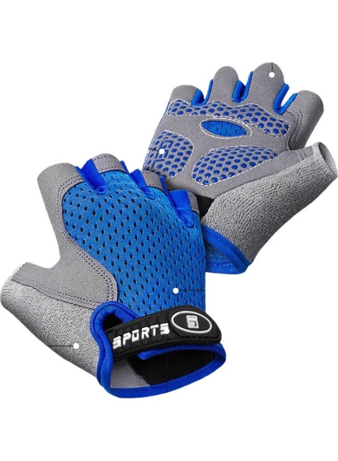 Ousen Children'S Sports Gloves Single Bar Anti-Slip Outdoor Climbing Mountain Biking Skating Wear-Resistant Boys Girls Half Finger - Image 2