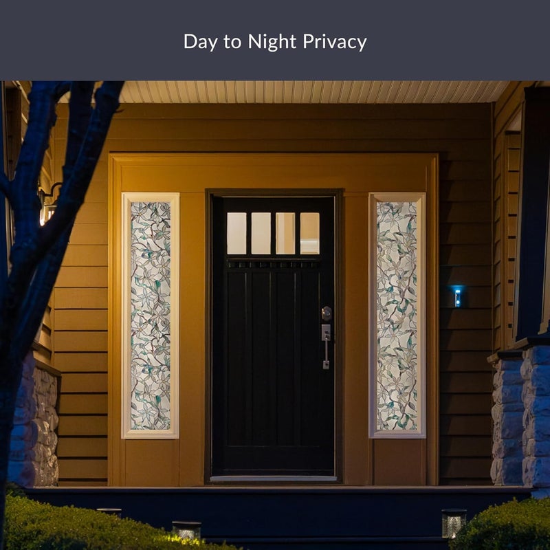 Artscape Jasmine | Privacy Window Film with Vibrant Colored Pattern | Non-Adhesive & UV Protection | Easy to Apply & Removable | 24 x 36 Inches | Made in USA - Image 3